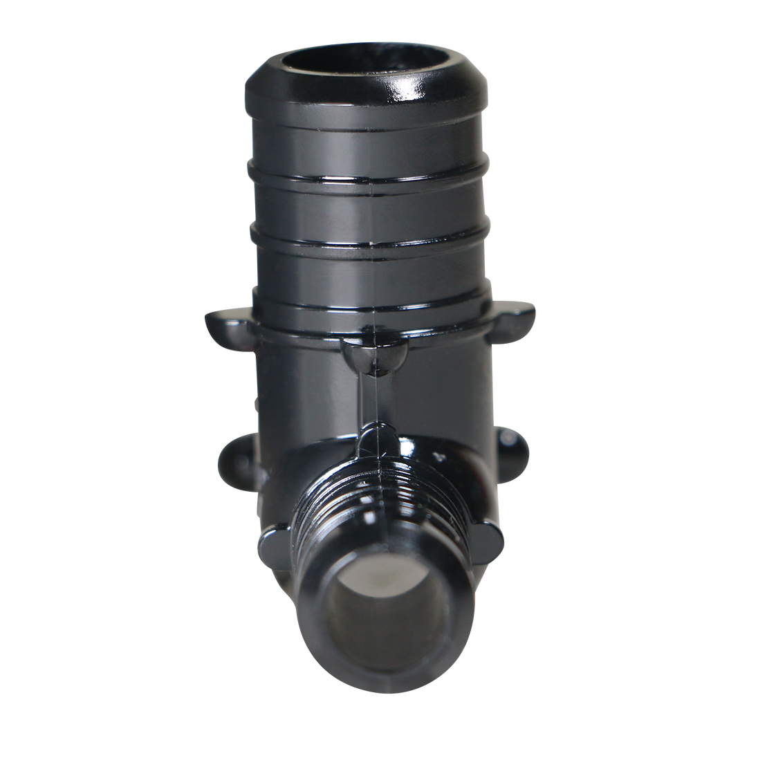 3/4 Inch X 1/2 Inch X 3/4 Inch PEX-B Barb Crimp Poly Alloy Tee