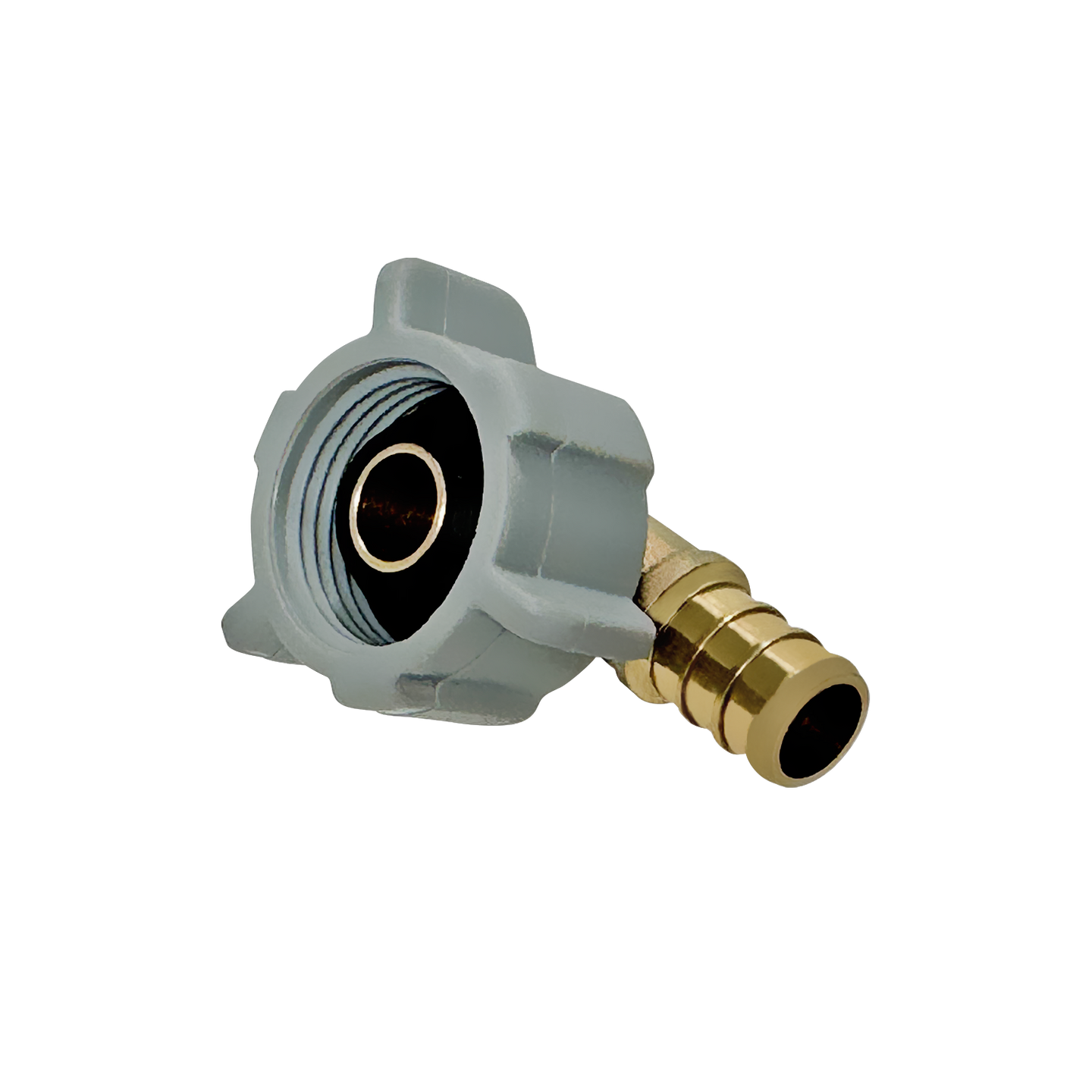 1/2 Inch PEX-B Barb x 7/8 Inch FNPT Swivel Elbow