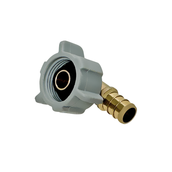 1/2 Inch PEX-B Barb x 7/8 Inch FNPT Swivel Elbow