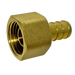 1/2 inch PEX-B Barb x 1/2 inch Female Swivel Adapter, Brass