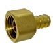 1/2 inch PEX-B Barb x 1/2 inch Female Swivel Adapter, Brass