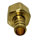 1/2 inch PEX-B Barb x 1/2 inch Female Swivel Adapter, Brass