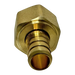 1/2 inch PEX-B Barb x 1/2 inch Female Swivel Adapter, Brass