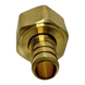 1/2 inch PEX-B Barb x 1/2 inch Female Swivel Adapter, Brass