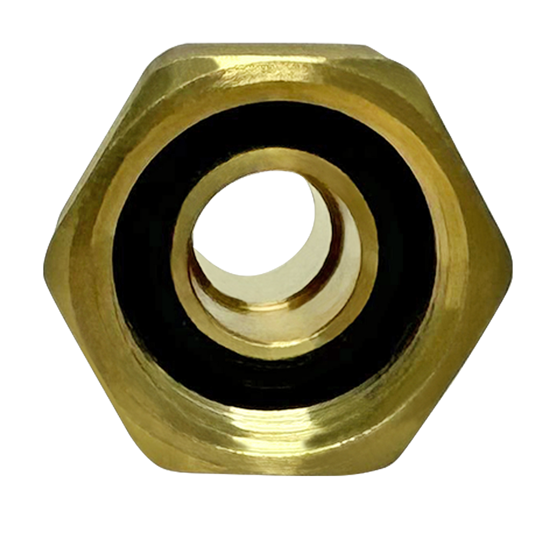 1/2 inch PEX-B Barb x 1/2 inch Female Swivel Adapter, Brass