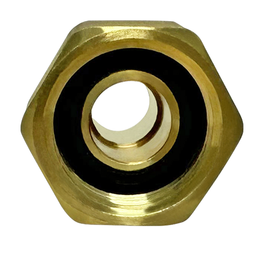 1/2 inch PEX-B Barb x 1/2 inch Female Swivel Adapter, Brass