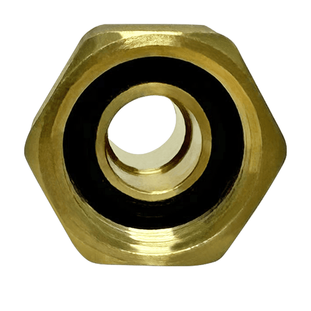 1/2 inch PEX-B Barb x 1/2 inch Female Swivel Adapter, Brass