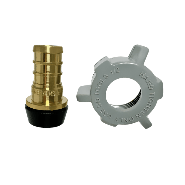 1/2 inch PEX-B Barb x 1/2 inch FNPT Swivel