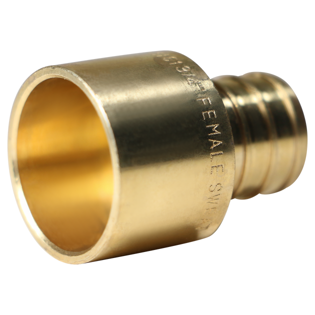 3/4 inch PEX-B Barb x 3/4 inch Female Sweat Adapter