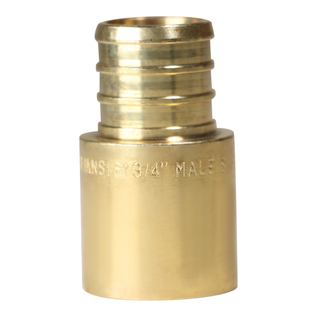 3/4 inch PEX-B Barb x 3/4 inch Male Sweat Adapter