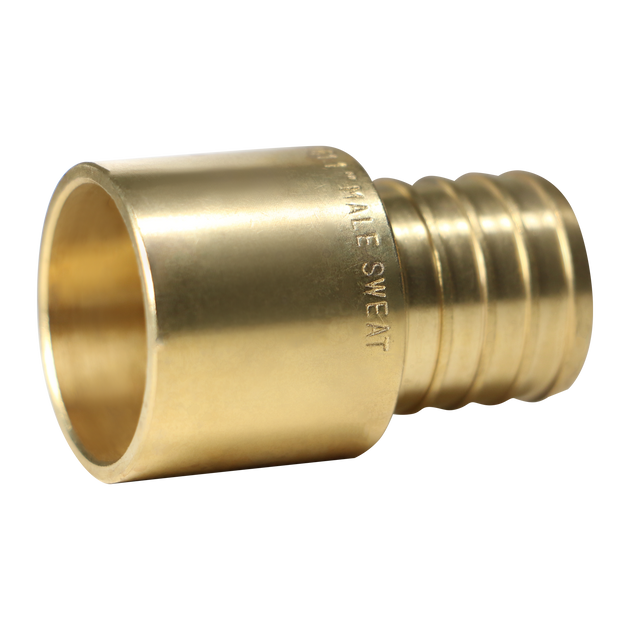 1 inch PEX-B Barb x 1 inch Male Sweat Adapter