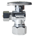 5/8 Inch OD Compression x 3/8 OD Compression Angle Valve