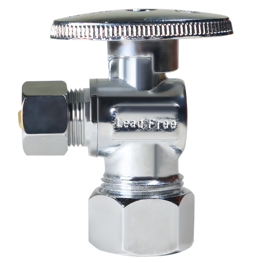 5/8 Inch OD Compression x 3/8 OD Compression Angle Valve