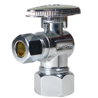 5/8 Inch OD Compression x 3/8 OD Compression Angle Valve