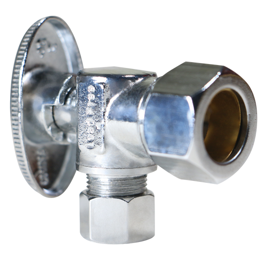 5/8 Inch OD Compression x 3/8 OD Compression Angle Valve