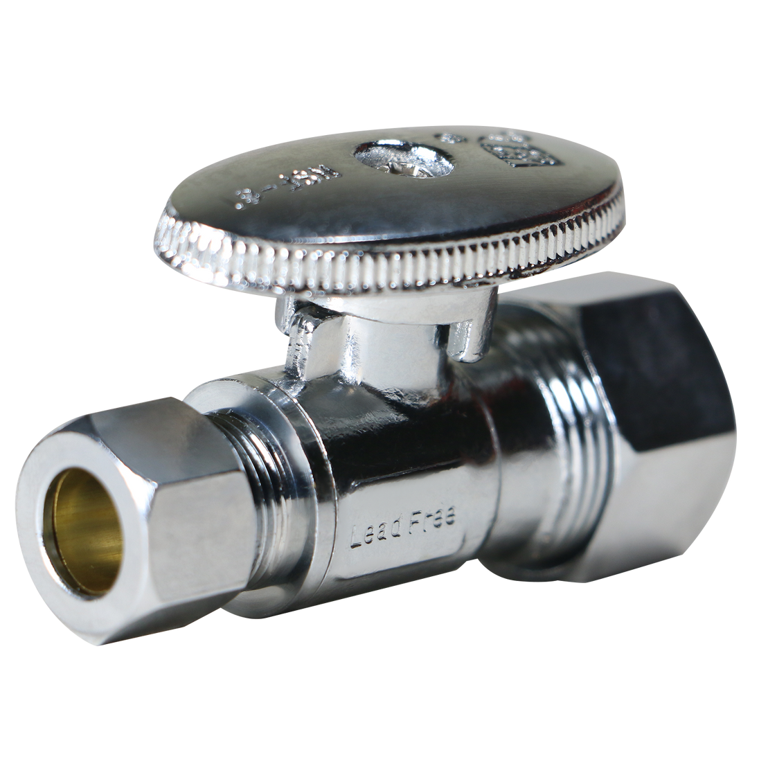 5/8 Inch OD Compression x 3/8 inch OD Compression Straight Ball Valve