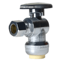 Push-to-Connect 1/2 x 3/8 Compression Angle Stop Valve