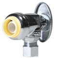 Push-to-Connect 1/2 x 3/8 Compression Angle Stop Valve