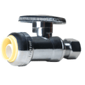 OD Compression Push-to-Connect 3/8 Inch x 1/2 Inch Straight Stop Valve