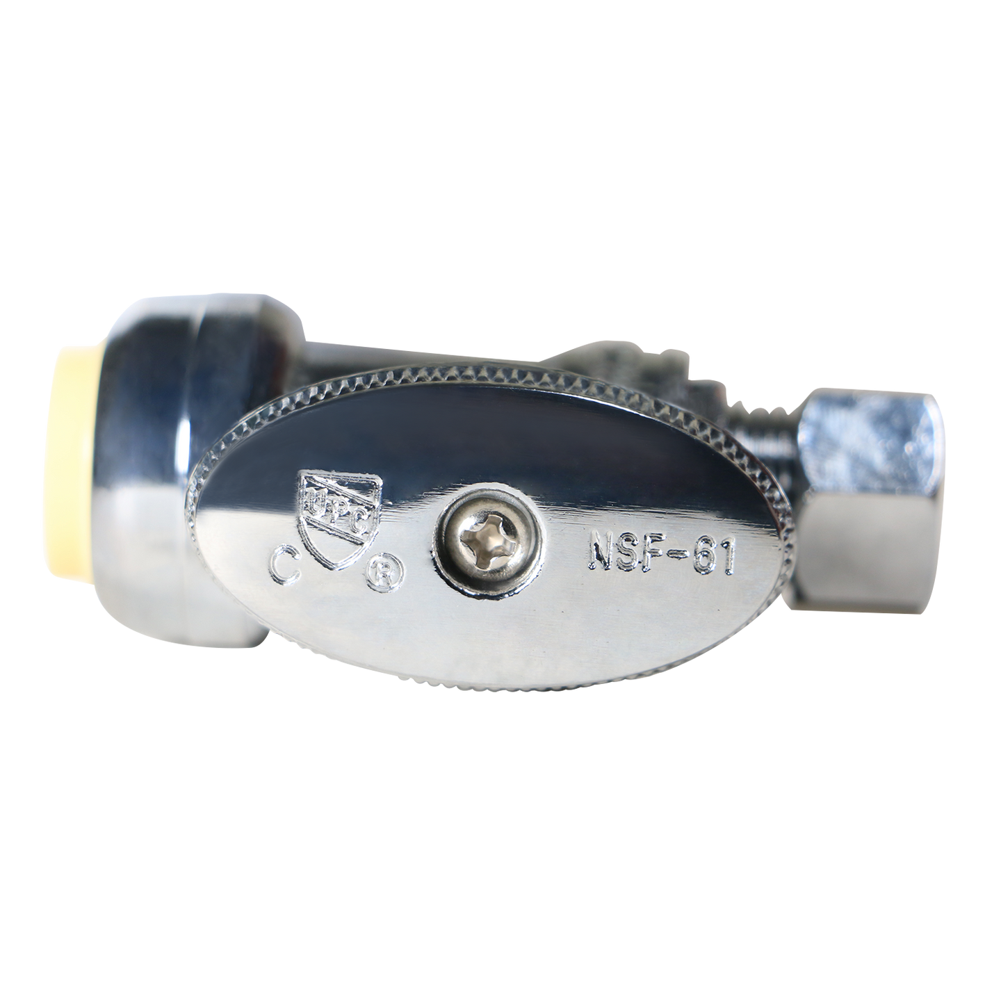 OD Compression Push-to-Connect 3/8 Inch x 1/2 Inch Straight Stop Valve