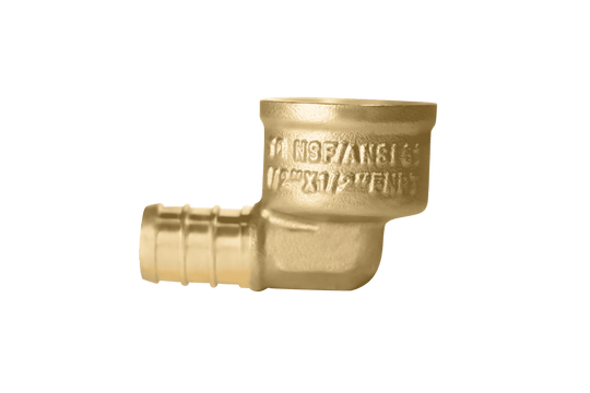 1/2 inch PEX-B Barb x 1/2 inch FNPT Elbow