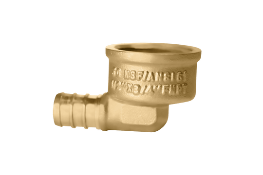 1/2 inch PEX-B Barb x 3/4 inch FNPT Elbow
