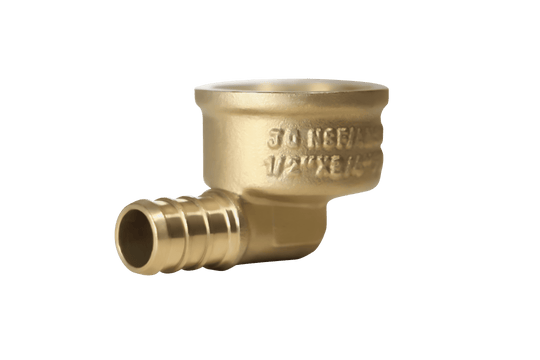 1/2 inch PEX-B Barb x 3/4 inch FNPT Elbow