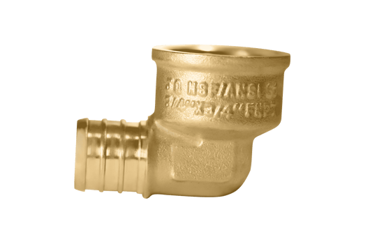 3/4 inch PEX-B Barb x 3/4 inch FNPT Elbow