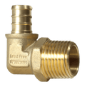1/2 inch PEX-B Barb x 1/2 inch MNPT Elbow