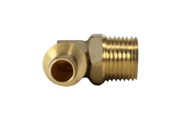 1/2 inch PEX-B Barb x 1/2 inch MNPT Elbow