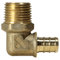 1/2 inch PEX-B Barb x 1/2 inch MNPT Elbow