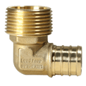 3/4 inch PEX-B Barb x 3/4 inch MNPT Elbow