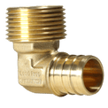 3/4 inch PEX-B Barb x 3/4 inch MNPT Elbow