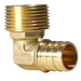 3/4 inch PEX-B Barb x 3/4 inch MNPT Elbow