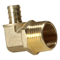 1/2 inch PEX-B Barb x 3/4 inch MNPT Elbow
