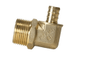 1/2 inch PEX-B Barb x 3/4 inch MNPT Elbow