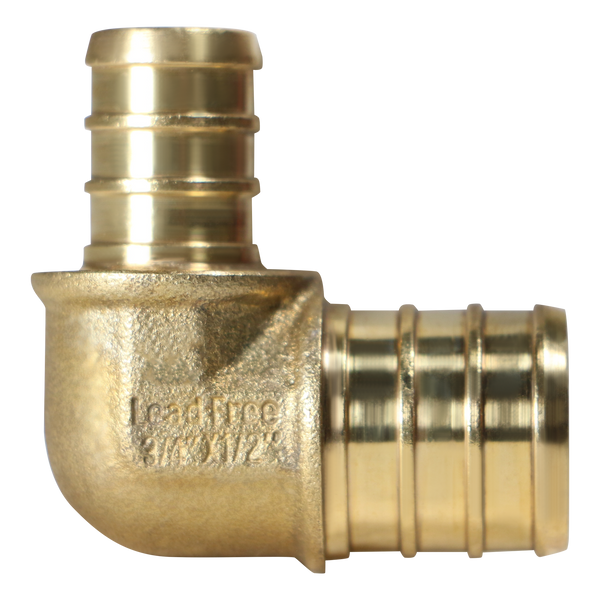 3/4 inch x 1/2 inch PEX-B Barb Elbow