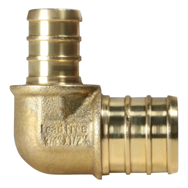 3/4 inch x 1/2 inch PEX-B Barb Elbow