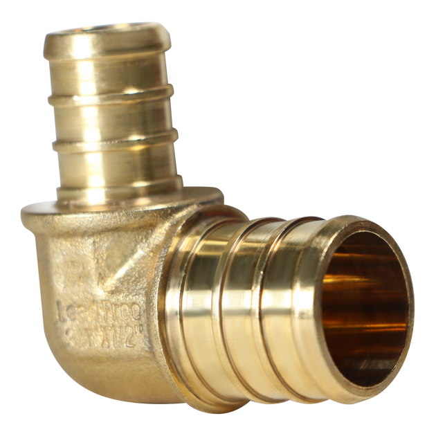 3/4 inch x 1/2 inch PEX-B Barb Elbow