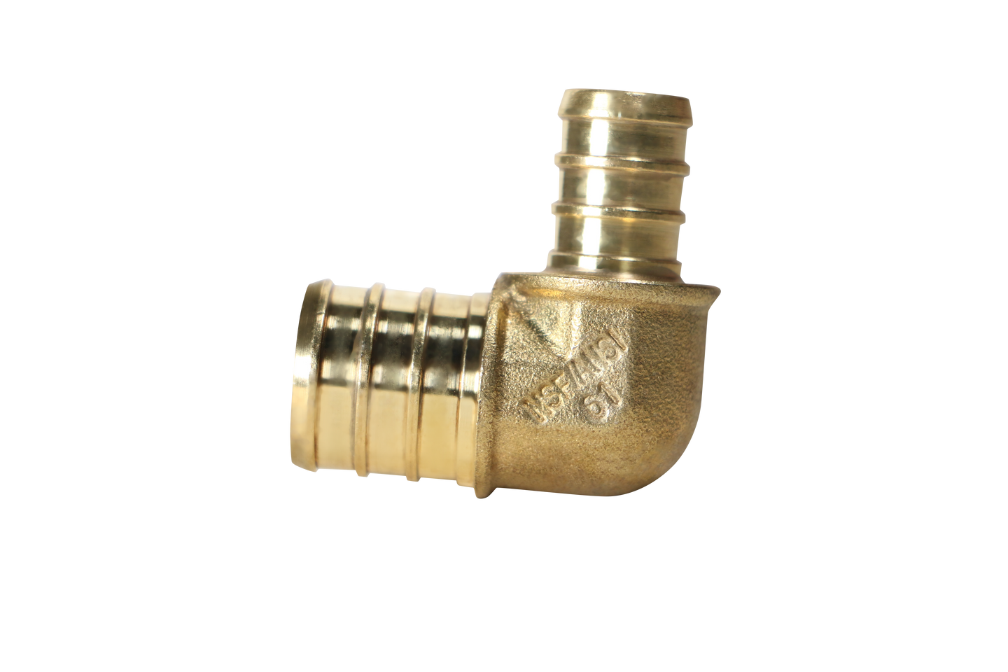 3/4 inch x 1/2 inch PEX-B Barb Elbow