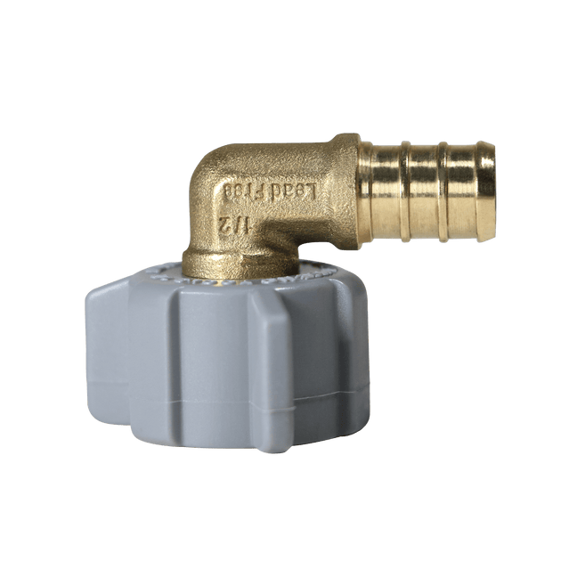 1/2 Inch PEX-B Barb x 1/2 Inch FNPT Swivel Elbow
