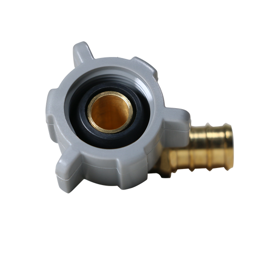 1/2 Inch PEX-B Barb x 1/2 Inch FNPT Swivel Elbow