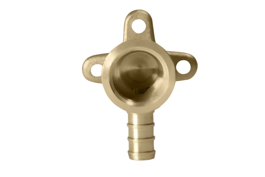 3/8 inch PEX-B Barb x 3/8 inch FNPT Elbow Drop Ear