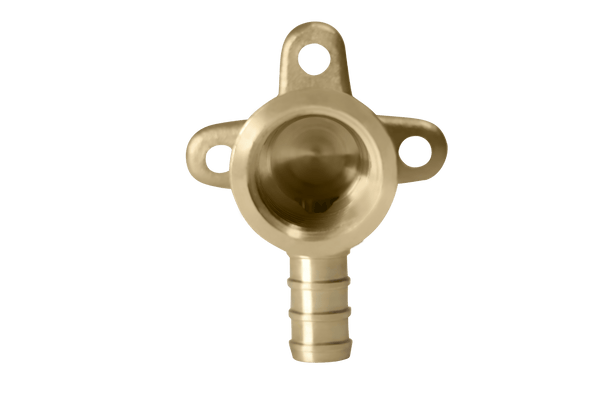 3/8 inch PEX-B Barb x 3/8 inch FNPT Elbow Drop Ear