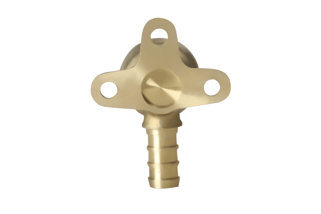 3/8 inch PEX-B Barb x 3/8 inch FNPT Elbow Drop Ear