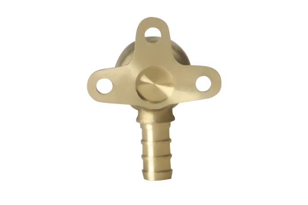 3/8 inch PEX-B Barb x 3/8 inch FNPT Elbow Drop Ear