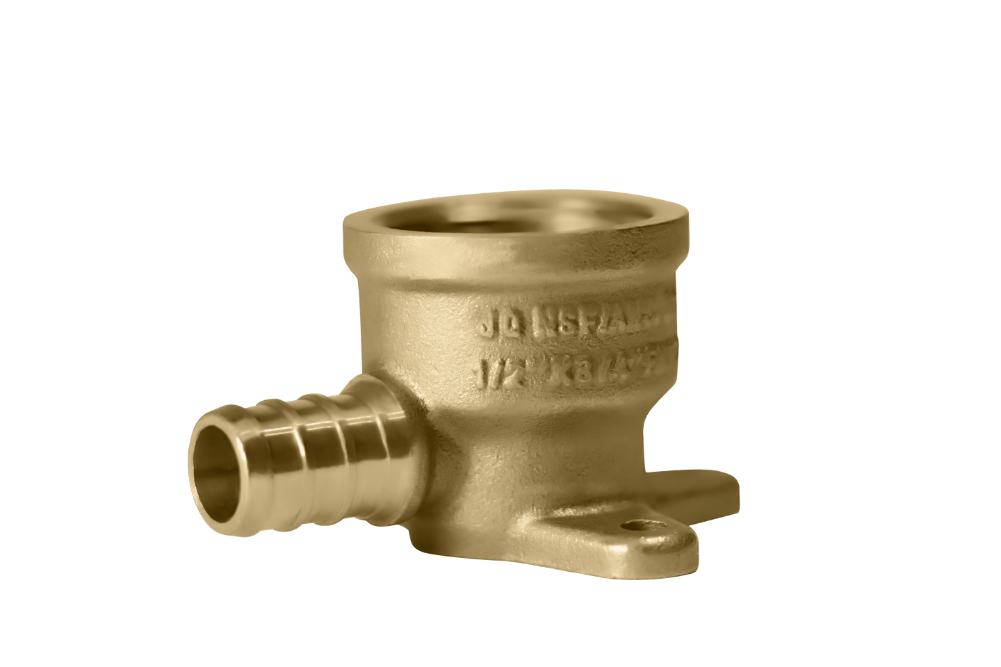 1/2 inch PEX-B Barb x 3/4 inch FNPT Elbow Drop Ear