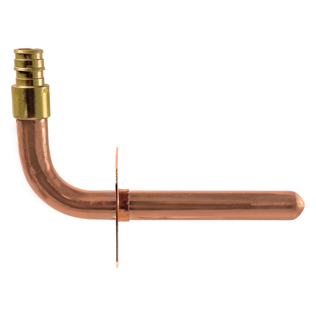 1/2 inch Pex-A Expansion Stub Out Elbow with Flange | 3-1/2 Inch x 6 Inch
