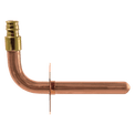 1/2 inch Pex-A Expansion Stub Out Elbow with Flange | 3-1/2 Inch x 6 Inch