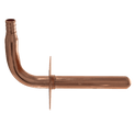 1/2 inch PEX-B Barb Stub Out Elbow with Flange, 3-1/2 inch x 6 inch